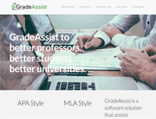 Tablet Screenshot of gradeassist.com